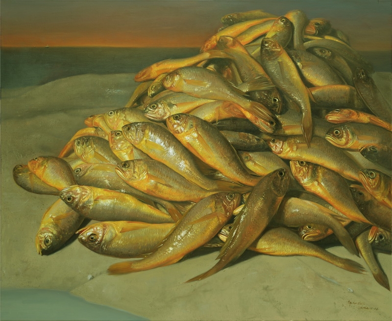鄔科特 《大海的饋贈3》 90×110cm 油畫.JPG